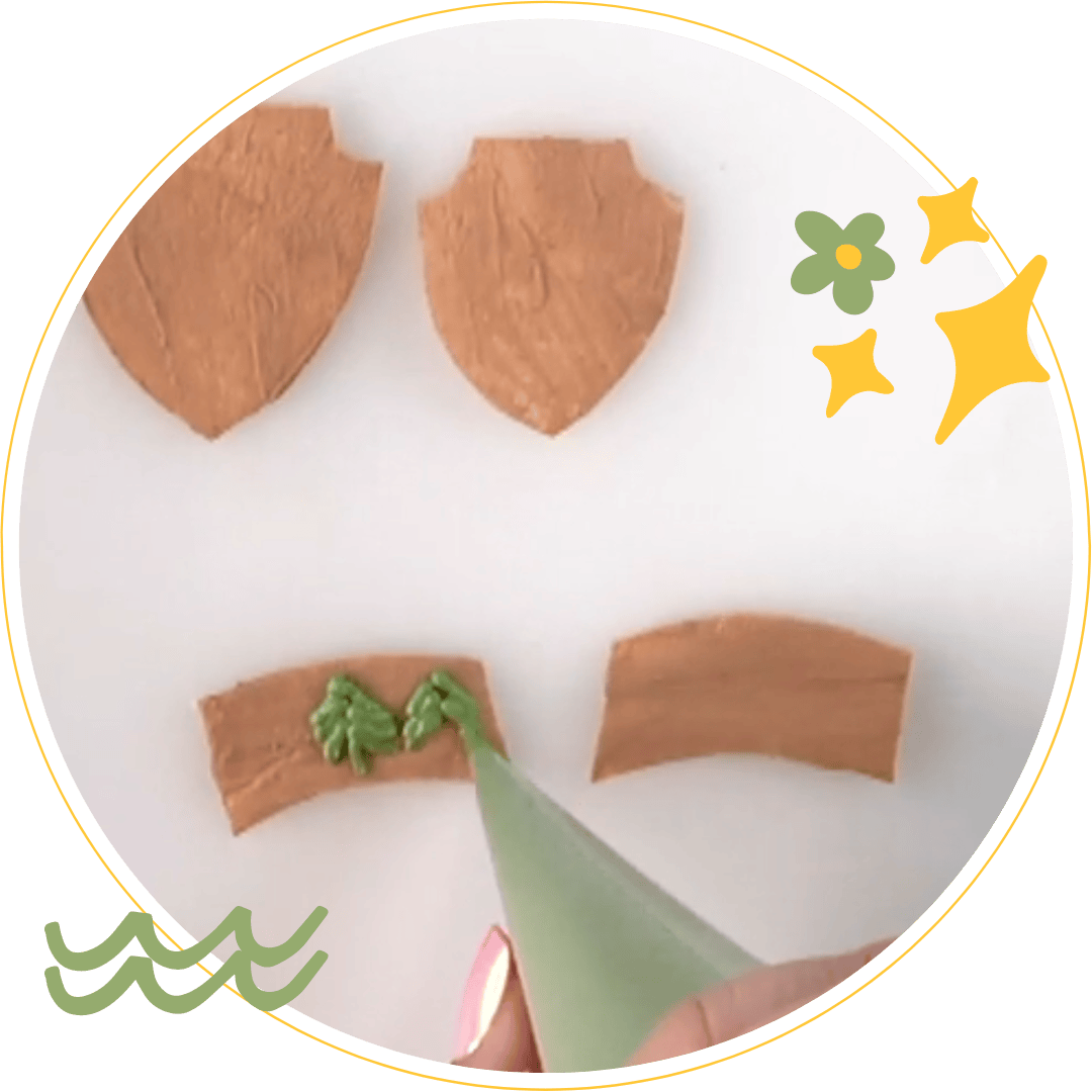 Icing the Tree Cookie