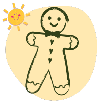 gingerbread cookie icon